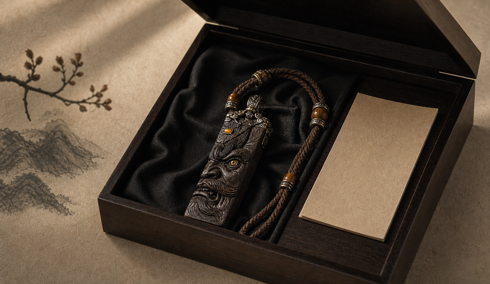 Gift presentation for the Zhong Kui pendant